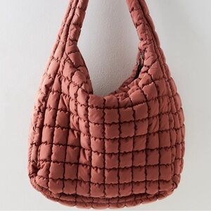 Free People FT Movement Quilted Carryall - Dusty Rose